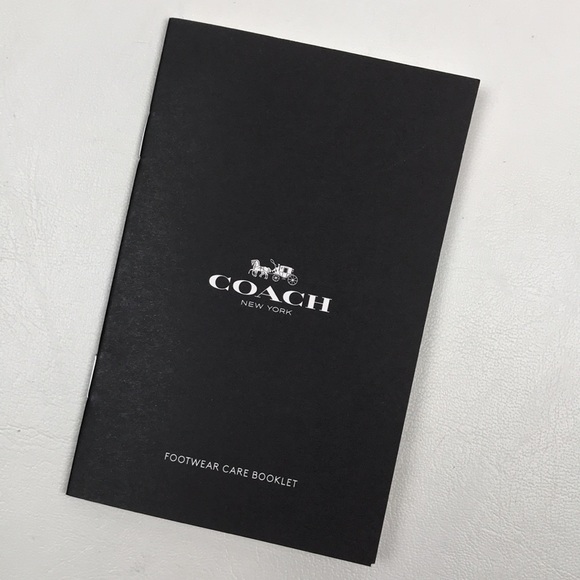 COACH Farrah Black Leather Tall Riding Boots Logo Buckle NEW NWOB - Picture 15 of 16